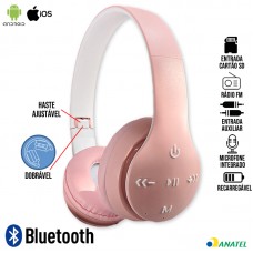 Headphone Bluetooth KTP-100 - Rosa